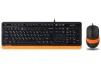 Комплект (клавиатура, мышка) A4Tech F1010 Black/Orange USB - 1
