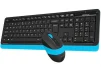 Комплект (клавіатура, мишка) бездротовий A4Tech FG1010 Black/Blue USB - 2
