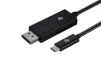 Кабель 2E Displayport - USB Type-C (M/M), 1 м, Black (2E-W1402) - 2