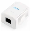 Розетка накладна CABLEXPERT RJ-45 Cat.6 UTP White (NCAC-1U6-01) - 1