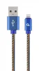 Кабель Cablexpert (CC-USB2J-AMLM-2M-BL) USB 2.0 - Lightning, преміум, 2м, синій - 1