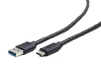 Кабель Cablexpert (CCP-USB3-AMCM-1M) USB 3.0 Type-A - USB Type-C, 1 м, преміум, чорний - 1