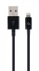 Кабель Cablexpert (CC-USB2P-AMLM-2M) USB 2.0 A - Lightning, преміум, 2м, чорний - 1