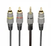 Аудио кабель Cablexpert (CCAP-4P3R-1.5M) 3.5мм-3RCA, 1.5м, Black - 1