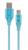 Кабель Cablexpert (CC-USB2B-AMCM-2M-VW), USB2.0 - USB Type C, 2м, Blue/White - 1
