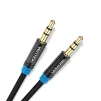 Кабель Vention Audio 3.5 mm M - 3.5 mm M, 0.5 m, Black (P350AC050-B-M) - 2