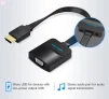 Адаптер Vention Flat HDMI-VGA (M/F), со звуком и питанием, 0.15 м, черный (ACKBB) - 8