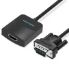 Адаптер Vention VGA-HDMI, 0.2 m, со звуком и питанием (ACNBB) - 1