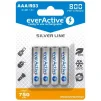Акумулятор everActive AAA/HR03 Ni-MH 800mAh BL 4шт - 1