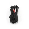Аудио-кабель Cablexpert (CCA-458-15M) 3.5mm-2хRCA 15м, стерео, Black - 3