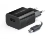 Мережевий зарядний пристрій REAL-EL CH-215 (2USB, 2.1A) Black + кабель microUSB - 1