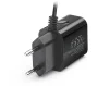 Мережевий зарядний пристрій REAL-EL CH-215 (2USB, 2.1A) Black + кабель microUSB - 3
