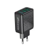 Сетевое зарядное устройство для Grand-X (2xUSB 3.1А) Black (CH-60) - 4