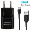 Сетевое зарядное устройство для Grand-X (1xUSB 3.6В-12В/1.5А-3А) Black (CH-550BM) + кабель MicroUSB - 1