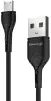 Кабель Grand-X USB-microUSB, Cu, 3A, 1м, Fast Сharge, Black (PM-03B) - 4