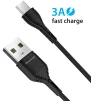 Кабель Grand-X USB-USB Тип C, Cu, 3A, 1м, Fast Сharge, Black (PC-03B) - 1