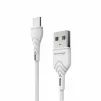 Кабель Grand-X USB-USB Тип C, Cu, 3A, 1м, Fast Сharge, White (PC-03W) - 3