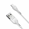 Кабель Grand-X USB-USB Тип C, Cu, 3A, 1м, Fast Сharge, White (PC-03W) - 1