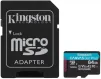 Карта памяти MicroSDXC 64GB UHS-I/U3 Class 10 Kingston Canvas Go! Plus R170/W70MB/s + SD-адаптер (SDCG3/64GB) - 1