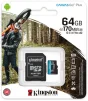 Карта памяти MicroSDXC 64GB UHS-I/U3 Class 10 Kingston Canvas Go! Plus R170/W70MB/s + SD-адаптер (SDCG3/64GB) - 3