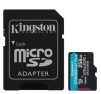 Карта памяти MicroSDXC 256GB UHS-I/U3 Class 10 Kingston Canvas Go! Plus R170/W90MB/s + SD-адаптер (SDCG3/256GB) - 1