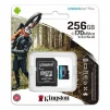 Карта памяти MicroSDXC 256GB UHS-I/U3 Class 10 Kingston Canvas Go! Plus R170/W90MB/s + SD-адаптер (SDCG3/256GB) - 3