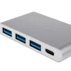 Концентратор USB Type-CAtcom 3хUSB3.0, USB Type-C, 0.1м, металл Silver (12808) - 3