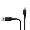 Кабель ColorWay USB-Lightning (PVC), 2.4А, 1м, Black (CW-CBUL024-BK) - 3