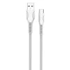 Кабель ColorWay USB-microUSB (line-drawing), 2.4А, 1м, White (CW-CBUM028-WH) - 1
