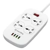Фільтр живлення ColorWay CW-CHU44QW 4 розетки, 4 USB (1QC3.0+3 AUTO ID), 1.8 м, білий - 3