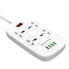 Фільтр живлення ColorWay CW-CHU44QW 4 розетки, 4 USB (1QC3.0+3 AUTO ID), 1.8 м, білий - 5