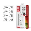 Фільтр живлення ColorWay CW-CHU44QW 4 розетки, 4 USB (1QC3.0+3 AUTO ID), 1.8 м, білий - 8