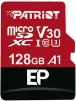 Карта памяти MicroSDXC 128GB UHS-I/U3 Class 10 Patriot EP A1 R90/W80MB/s + SD-adapter (PEF128GEP31MCX) - 1