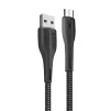 Кабель ColorWay USB-MicroUSB, 2.4А, 1м, PVC + Led, Black (CW-CBUM034-BK) - 2
