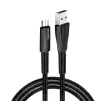 Кабель ColorWay USB-MicroUSB, 2.4А, 1м, Zinc Alloy + Led, Black (CW-CBUM035-BK) - 2