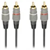 Кабель Cablexpert (CCAP-202-2.5M) 2RCA-2RCA, 2.5м, Black - 1