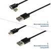 Кабель Grand-X USB-microUSB, магнітний, 1м, Black (MG-01M) - 5