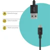 Кабель Piko CB-UT11 USB-USB Type-C 1.2м Black (1283126489174) - 2