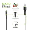 Кабель Intaleo CBFLEXM3 USB-microUSB 3м Black (1283126487491) - 2