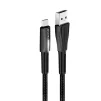 Кабель ColorWay USB-USB Type-C (zinc alloy+led), 2.4А, 1м, Black (CW-CBUC035-BK) - 2