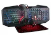 Комплект (клавиатура, мышка) Piko GX100 Black USB (1283126489792) + гарнитура, коврик - 1
