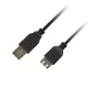 Кабель Piko (1283126474125) USB 2.0 AM-AF, 1.8м, Black - 1