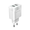 Сетевое зарядное устройство для Grand-X (2xUSB 2.4А) White (CH-50W) - 2