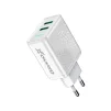 Сетевое зарядное устройство для Grand-X (2xUSB 3.1А) White (CH-60W) - 3