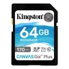 Карта пам`ятi SDXC 64GB UHS-I/U3 Class 10 Kingston Canvas Go! Plus R170/W70MB/s (SDG3/64GB) - 1