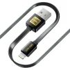 Кабель Luxe Cube Flat USB - micro USB (M/M), 1 м, черный (2231252966013) - 1