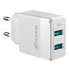 Сетевое зарядное устройство для Grand-X (2xUSB 2.4А) White (CH-50W) - 1