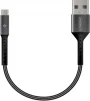 Кабель Intaleo CB0 USB-microUSB 0.2м Black/Grey (1283126495632) - 1