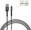 Кабель Intaleo CB0 USB-microUSB 1.2м Black/Grey (1283126495649) - 2