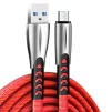 Кабель ColorWay USB-microUSB, 2.4А, 1м, Red (CW-CBUM011-RD) - 2